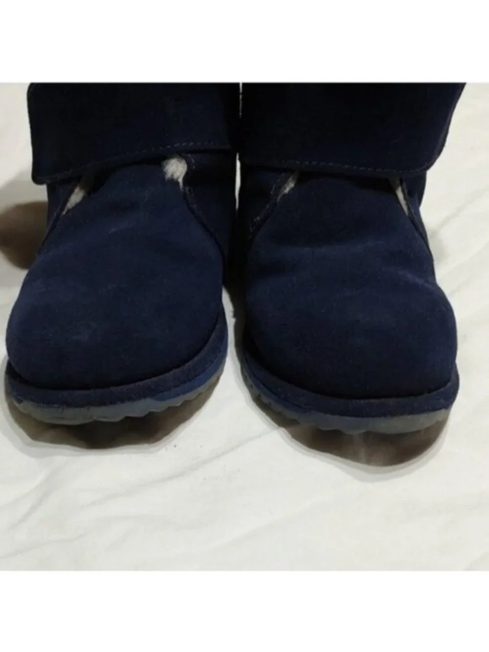 Emu Australia Sommers Dark Blue Suede Merino Wool Lined Waterproof Boots 3